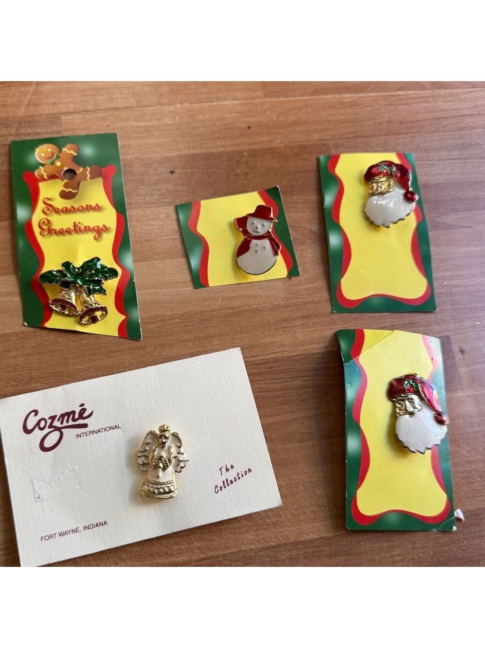Christmas pin bundle nwt snowman angel Santa